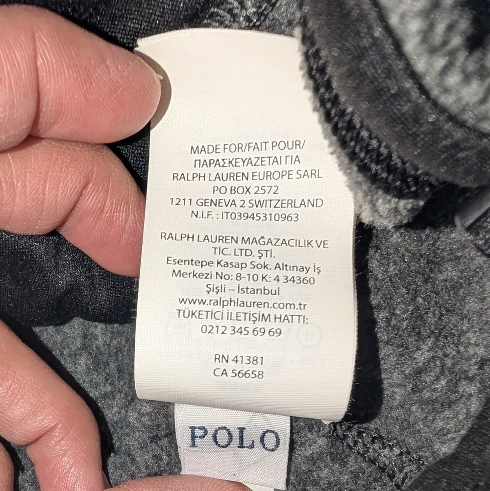 Polo Ralph Lauren Performance Grey Fleece Lined Jacket 2XL Full-Zip